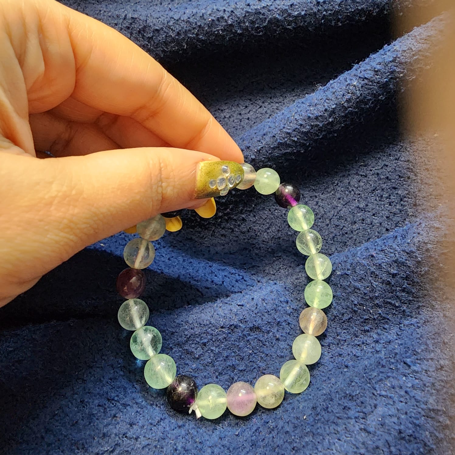 Rainbow Fluorite Crystal Bracelet | Moonlistic